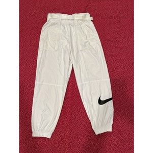 Nike Women’s White Woven Swoosh Pants Size M CJ3776-100